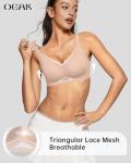 Scalloped Wireless Push-Up Bra for Everyday Comfort