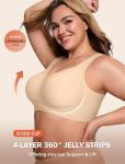 Supportive Wireless Push-Up Bra for Women