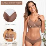 Comfortable Wireless Push-Up Bralette for Everyday Wear