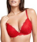 Victoria's Secret Dream Angels Push Up Bra, Padded, Plunge Neckline, Lace, Bras for Women, Red (36DD)