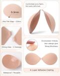 Adhesive Strapless Push-Up Bra with Nipple Covers