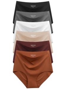 Silky Seamless High-Waisted Briefs 6-Pack