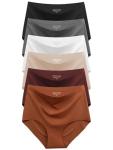 Silky Seamless High-Waisted Briefs 6-Pack