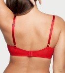 Victoria's Secret Dream Angels Push Up Bra, Padded, Plunge Neckline, Lace, Bras for Women, Red (36DD)