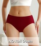 OLIKEME Women's Soft Stretchy No-Show Hipster Briefs