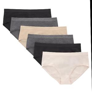 Hanes Big Tween Seamless Panties 6-Pack