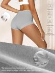 High Waisted Cotton Boy Shorts for Women - 5 Pack