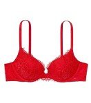 Victoria's Secret Dream Angels Push Up Bra, Padded, Plunge Neckline, Lace, Bras for Women, Red (36DD)