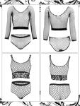 Geyoga 12 Pack Women's Fishnet Babydoll Lingerie
