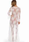 Women's Sheer Lace Kimono Robe Lingerie