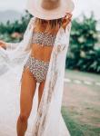 Women's Sheer Lace Kimono Robe Lingerie