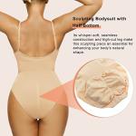 SHAPERX Women's Tummy Control Shapewear Bodysuit