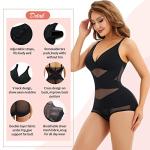 V Neck Shapewear Bra Bodysuit with Tummy Control