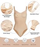SHAPERX Women's Tummy Control Shapewear Bodysuit