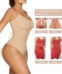 SHAPERX Women's Tummy Control Shapewear Bodysuit