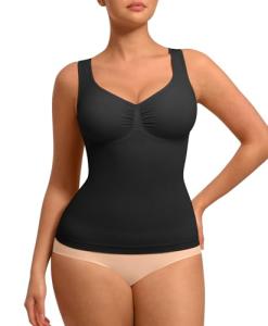 FeelinGirl Women's V Neck Shapewear Tank Top