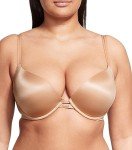 Victoria's Secret Push Up Bra, Adds One Cup Size, Padded, Plunge Neckline, Bras for Women, Very Sexy Collection, Beige (34D)