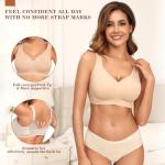 Plus Size Wireless Back Smoothing Bra for Women