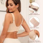 Plus Size Wireless Back Smoothing Bra for Women