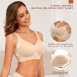 Plus Size Wireless Back Smoothing Bra for Women