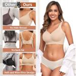 Plus Size Wireless Back Smoothing Bra for Women