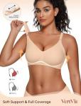 Vertvie Women's Seamless Wireless Push-Up Bra