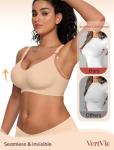 Vertvie Women's Seamless Wireless Push-Up Bra