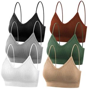 Selizo 6-Pack Padded Sports Bralettes for Women