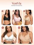 Vertvie Women's Seamless Wireless Push-Up Bra
