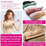 Selizo 6-Pack Padded Sports Bralettes for Women