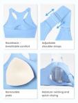 FITTIN Adjustable Padded Sports Bra Pack for Women
