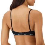 Hanes Women's Triangle Bralette 2-Pack, White/Black