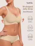Vertvie Seamless Wireless Push-Up Bra for Women