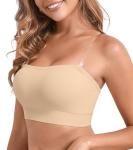 Comfortable Strapless Bra with Clear Straps