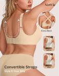 Vertvie Seamless Wireless Push-Up Bra for Women