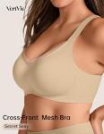 Vertvie Seamless Wireless Push-Up Bra for Women