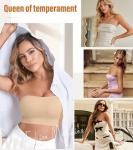 Comfortable Strapless Bra with Clear Straps