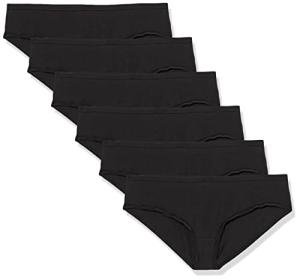 Amazon Essentials Women's Black Cotton Hipster Underwear