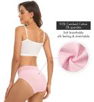 RHYFF Women's Soft Cotton Lace Hipster Panties 5-Pack