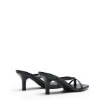 Chic Black Kitten Heels with Open Toe