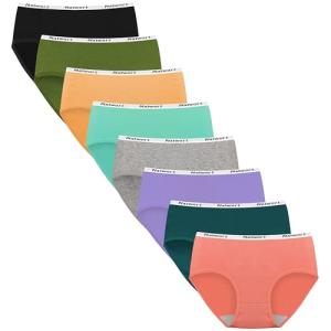 Nalwort Girls Cotton Briefs Pack of 8