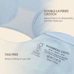 Bamboo Cool Women's Seamless Mid Waist Briefs - 5 Pack