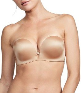 Victoria's Secret Very Sexy Bombshell Strapless Push Up Bra, Adds 2 Cups, Bras for Women, Praline, 34B