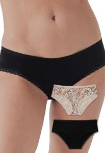 Pact Organic No Show Cheeky Hipster Panties 2-Pack