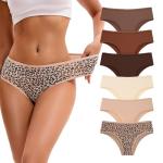 INNERSY Women's Cheeky Hipster Panties - 6-Pack