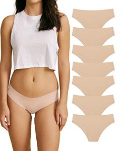 SHARICCA Seamless Cheeky Bikini Panties 7 Pack