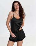 Ekouaer Women’s Lace Satin Cami Shorts Set