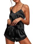 Ekouaer Women’s Lace Satin Cami Shorts Set