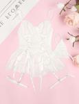 Mixxmix Women's White Babydoll Lingerie Set XL
