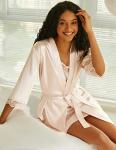 Satin Lace Cami Nightwear Set with Robe